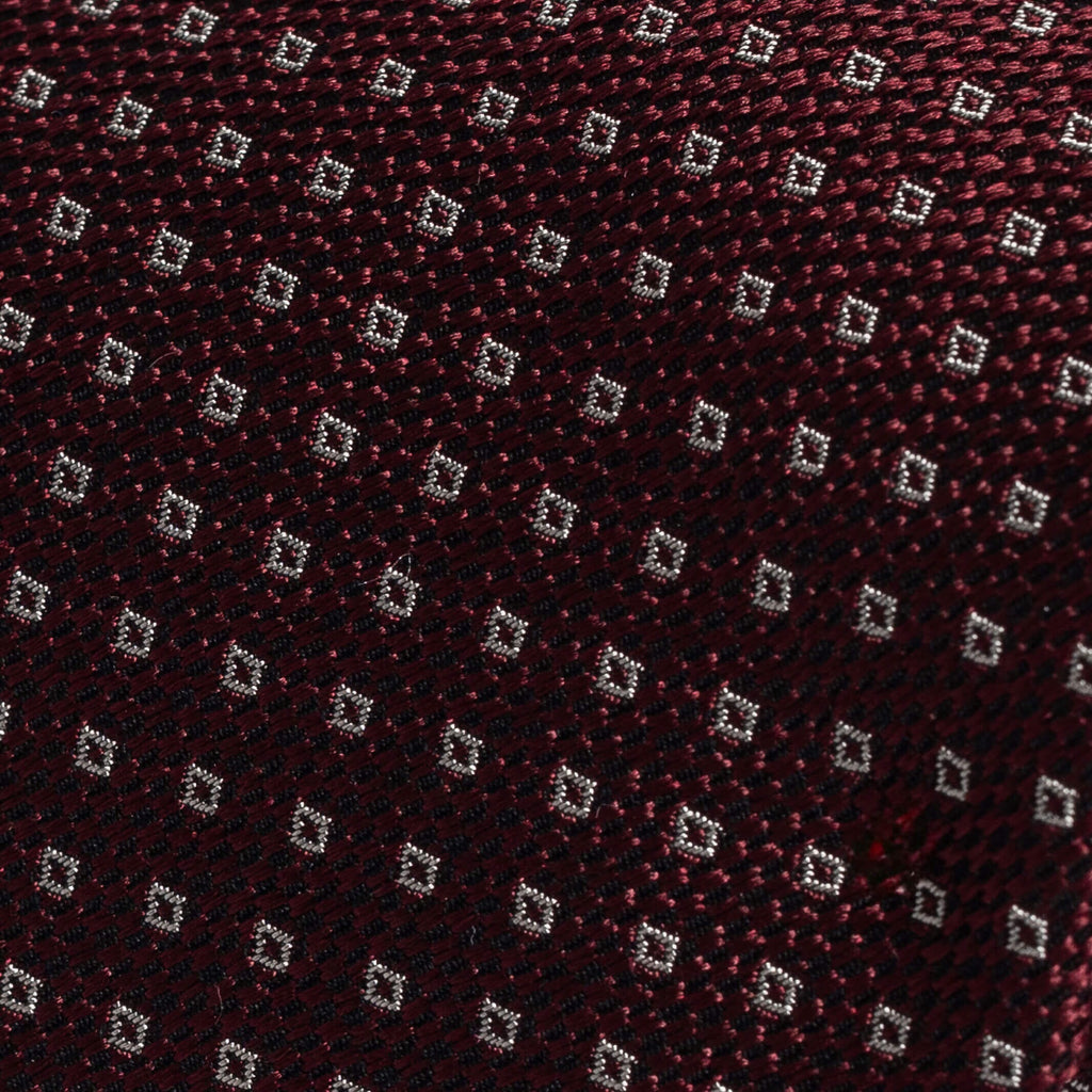 The Maroon Monte Silk Cotton Tie Tie- Ledbury