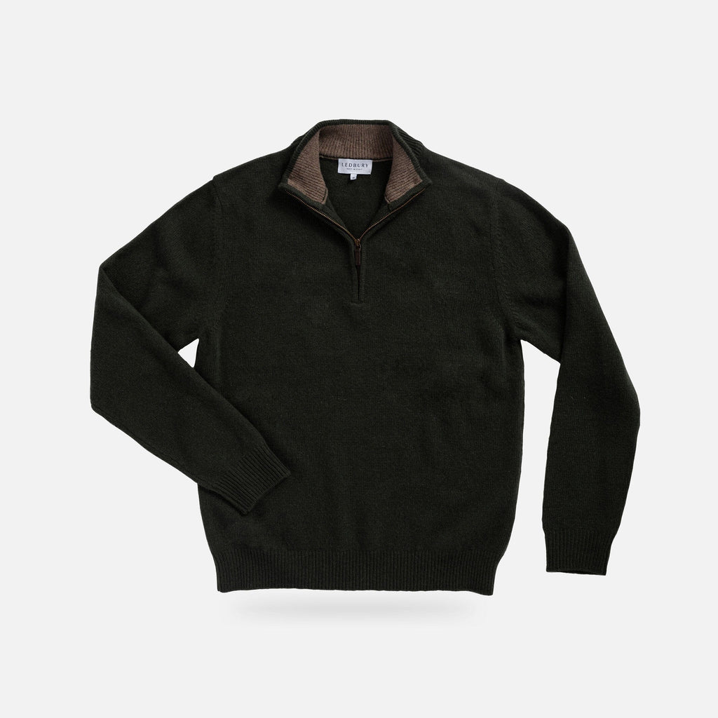 The Forest Ashton Half-Zip Sweater- Ledbury