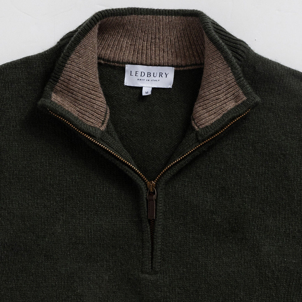 The Forest Ashton Half-Zip Sweater- Ledbury