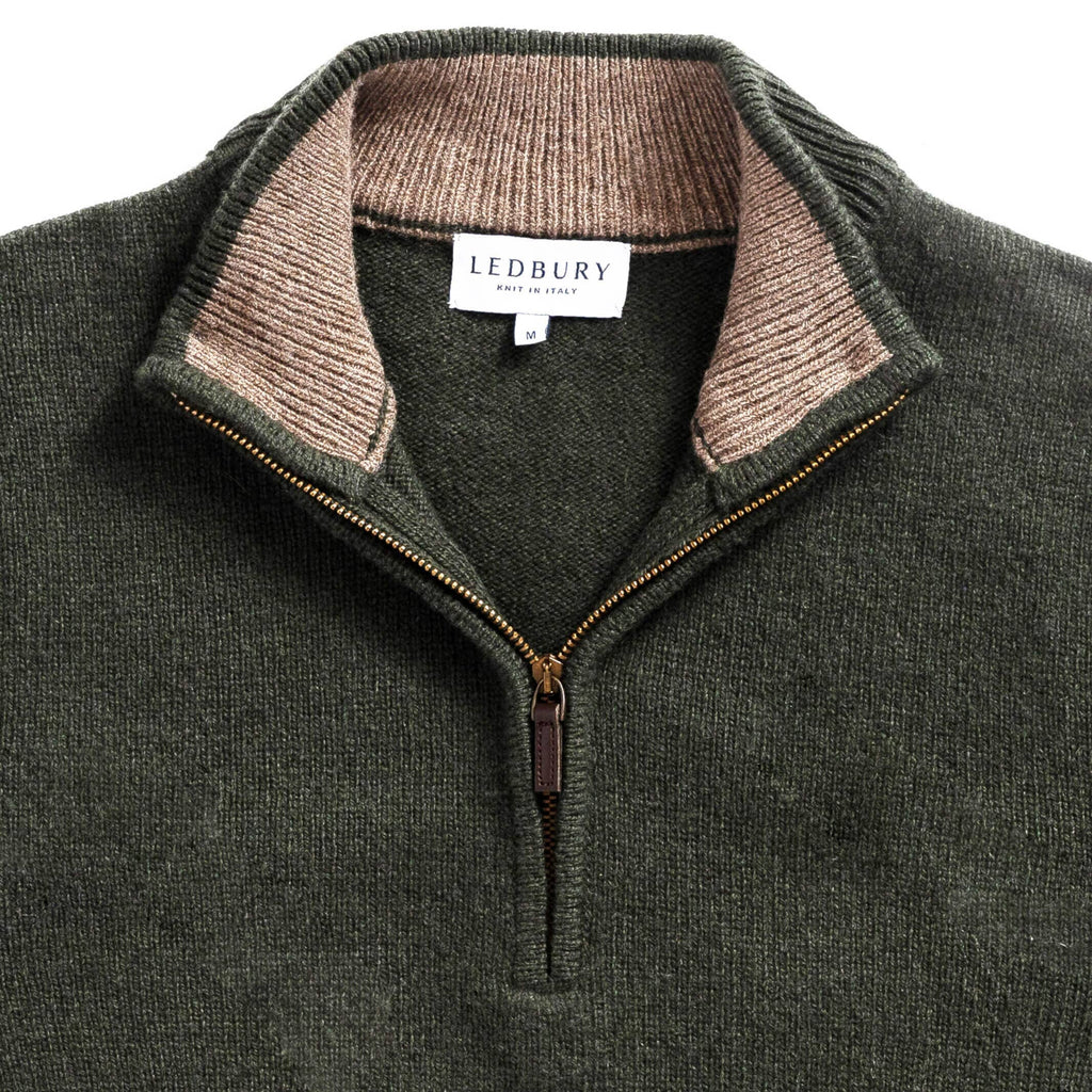 The Forest Ashton Quarter-Zip Sweater Sweater- Ledbury