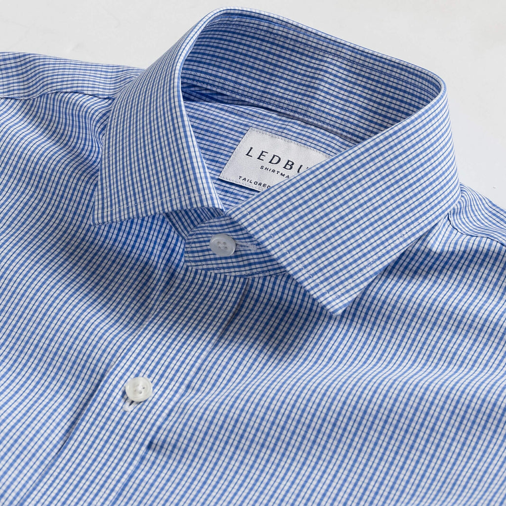 The Blue Simmons Check Dress Shirt Dress Shirt- Ledbury