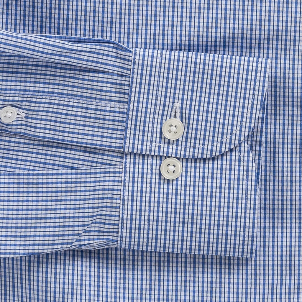 The Blue Simmons Check Dress Shirt Dress Shirt- Ledbury