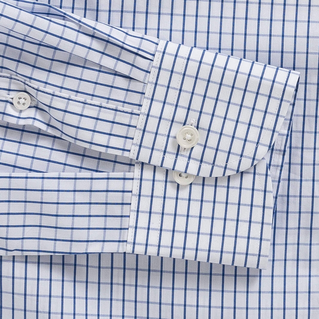 The Blue Leonard Check Dress Shirt Dress Shirt- Ledbury