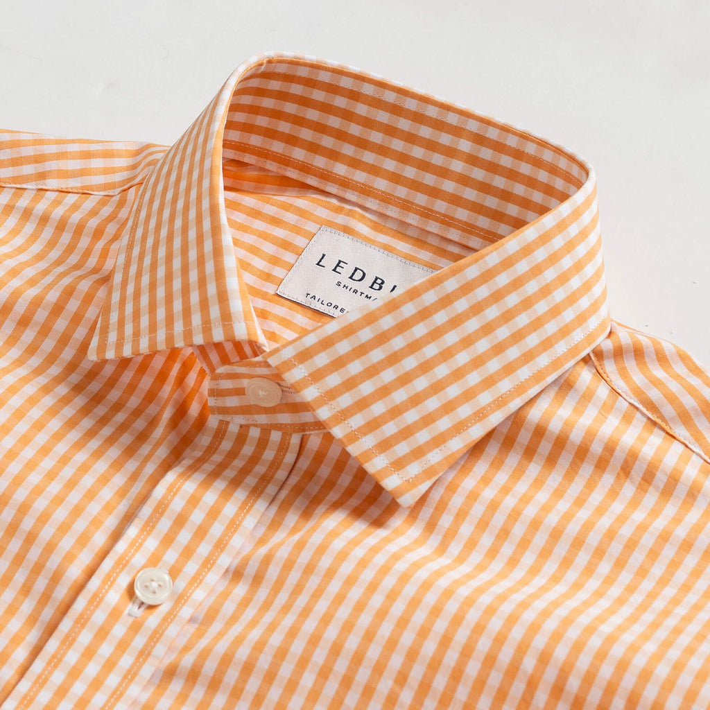 The Orange Bagley Gingham Dress Shirt Dress Shirt- Ledbury