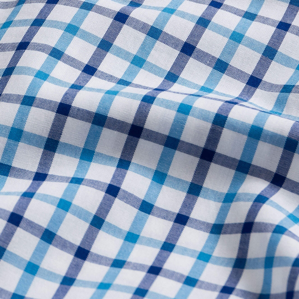 The Blue Hester Check Dress Shirt Dress Shirt- Ledbury