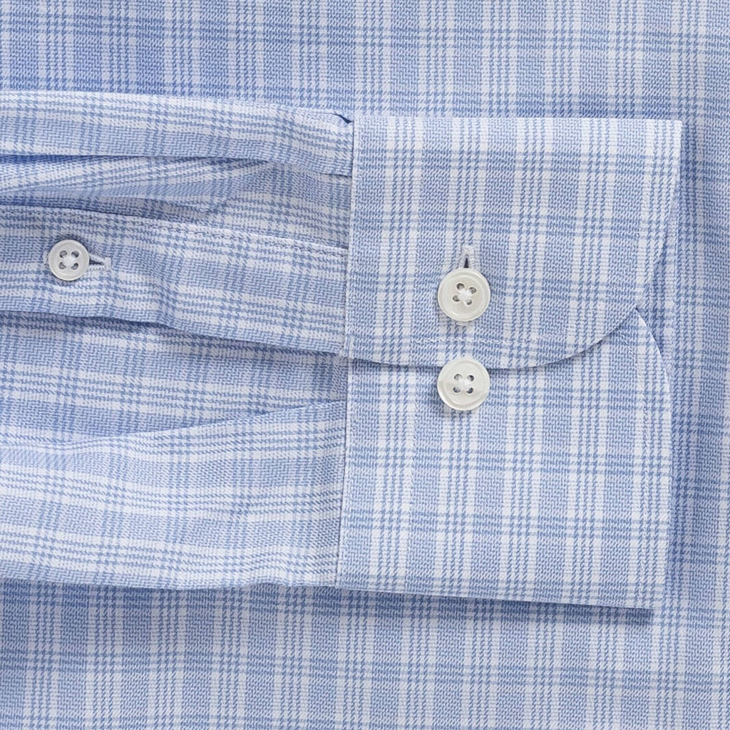 The Light Blue Wellsley Check Dress Shirt Dress Shirt- Ledbury