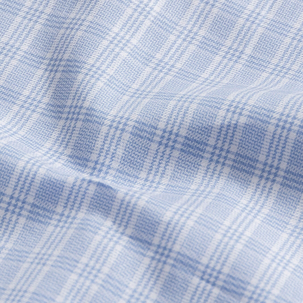 The Light Blue Wellsley Check Dress Shirt Dress Shirt- Ledbury