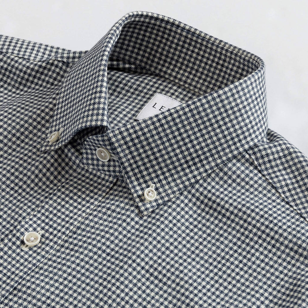 The Vintage Navy Berkshire Gingham Casual Shirt Casual Shirt- Ledbury