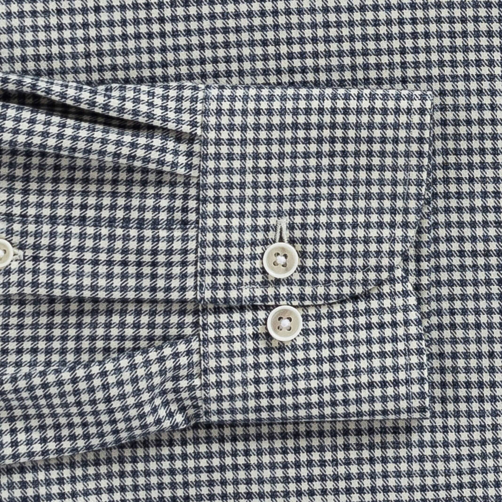 The Vintage Navy Berkshire Gingham Casual Shirt Casual Shirt- Ledbury