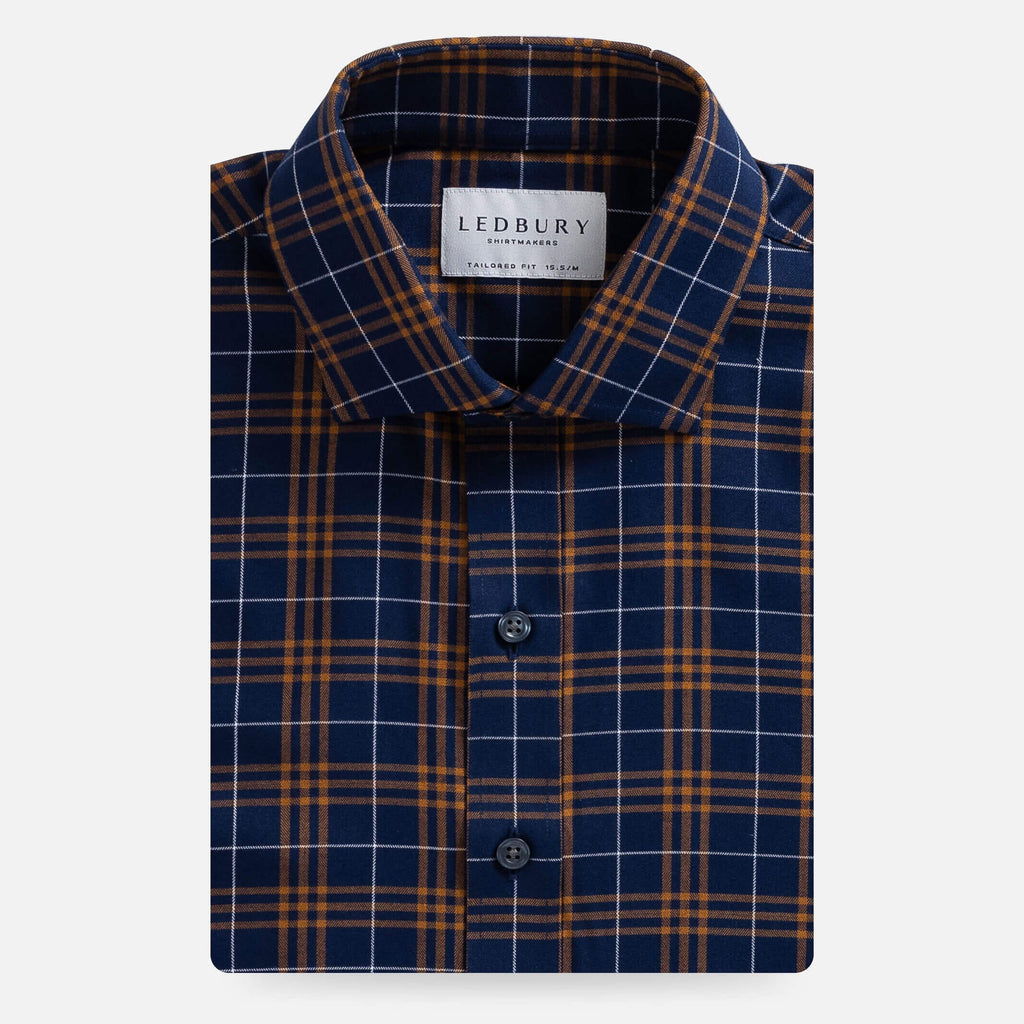 The Copper Eldridge Plaid Casual Shirt Casual Shirt- Ledbury