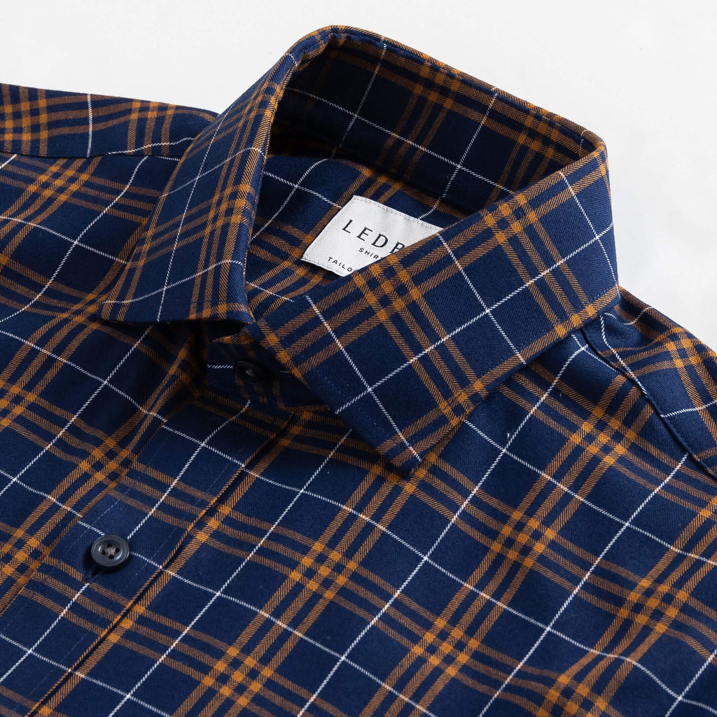 The Copper Eldridge Plaid Casual Shirt Casual Shirt- Ledbury