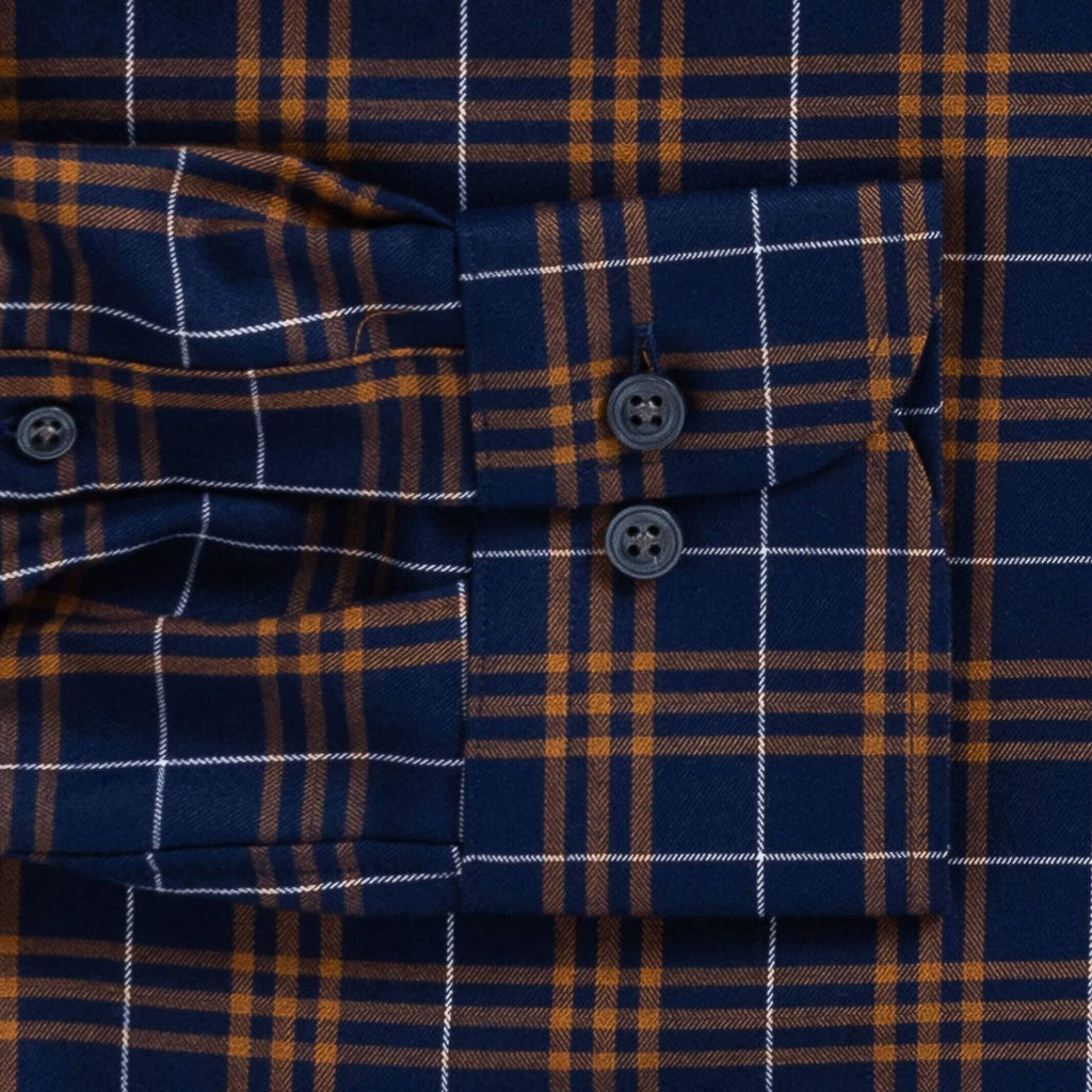 The Copper Eldridge Plaid Casual Shirt Casual Shirt- Ledbury