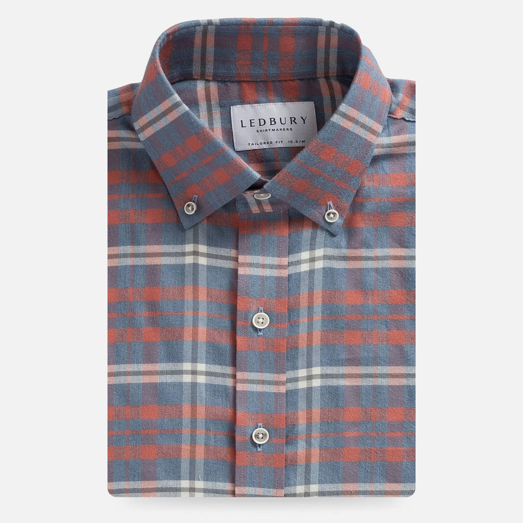 The Guava Hartford Stretch Plaid Casual Shirt Casual Shirt- Ledbury