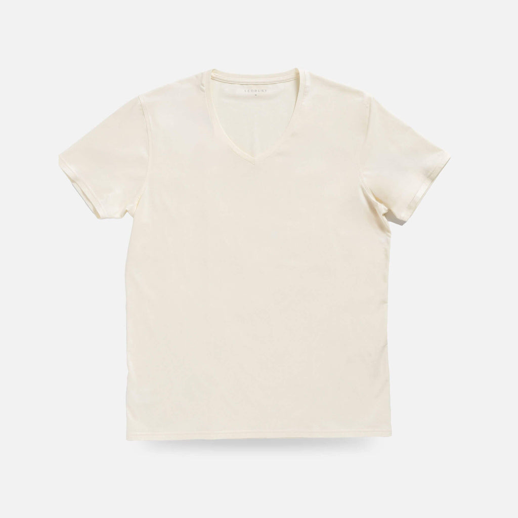 The Ecru V Neck Undershirt Custom Undershirt- Ledbury