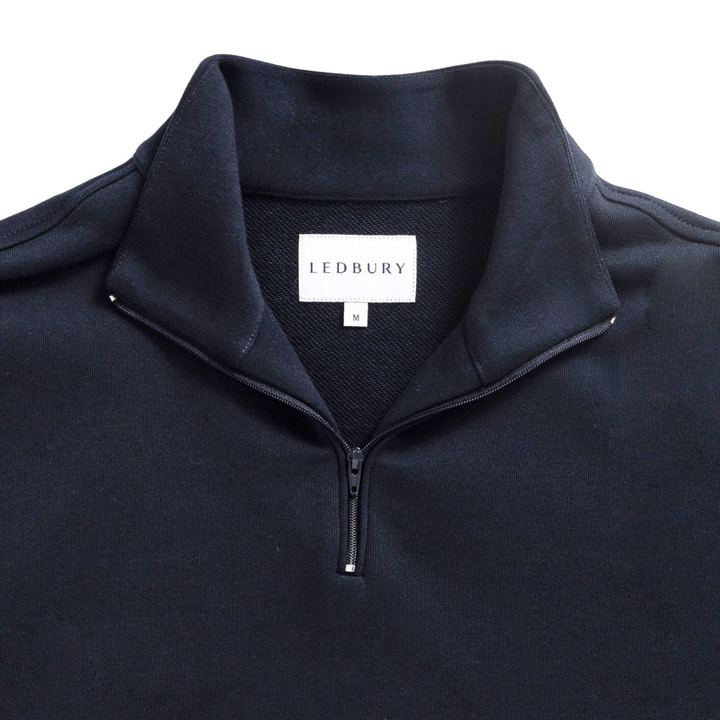 The Navy Ledbury Quarter Zip Sweatshirt Custom Quarter Zip- Ledbury