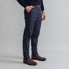 The Dark Navy Brushed Cotton Richmond Dress Chino Custom Pant Custom Pant- Ledbury