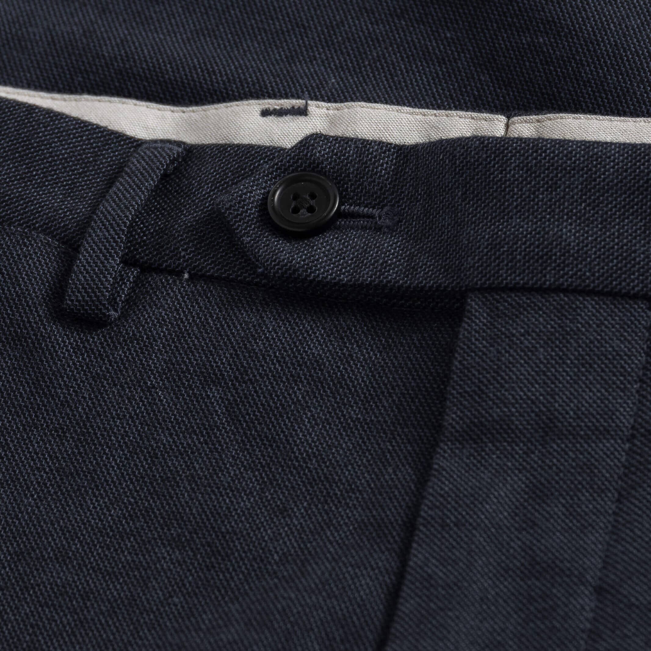 The Dark Navy Brushed Cotton Richmond Dress Chino Custom Pant Custom Pant- Ledbury