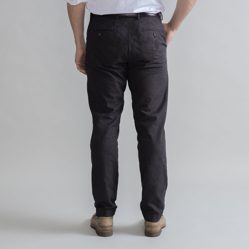 The Dark Brown Brushed Cotton Richmond Dress Chino Custom Pant Custom Pant- Ledbury