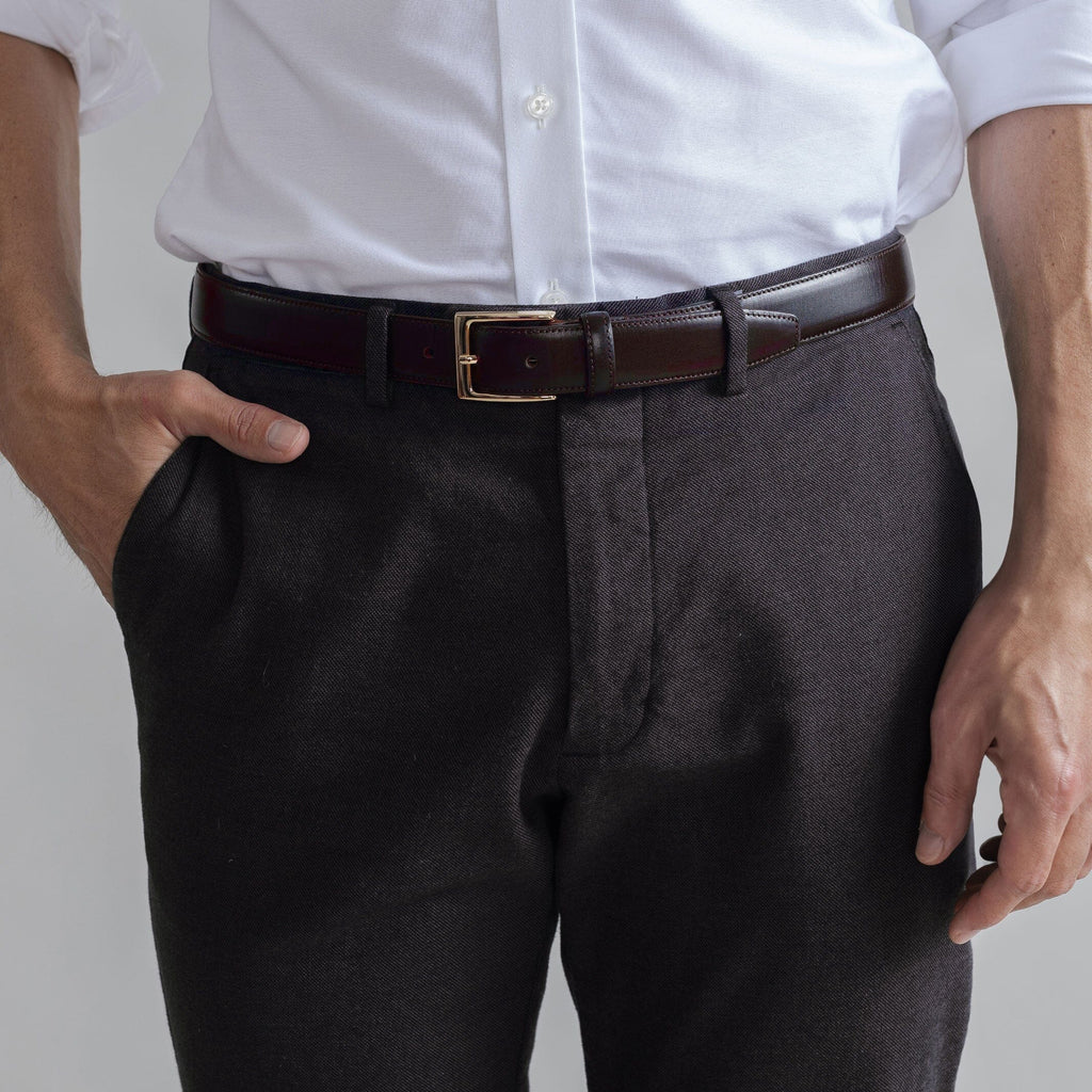 The Dark Brown Brushed Cotton Richmond Dress Chino Custom Pant Custom Pant- Ledbury