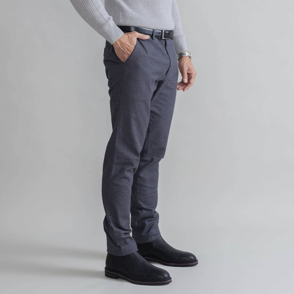 The Dark Grey Brushed Cotton Richmond Dress Chino Custom Pant Custom Pant- Ledbury