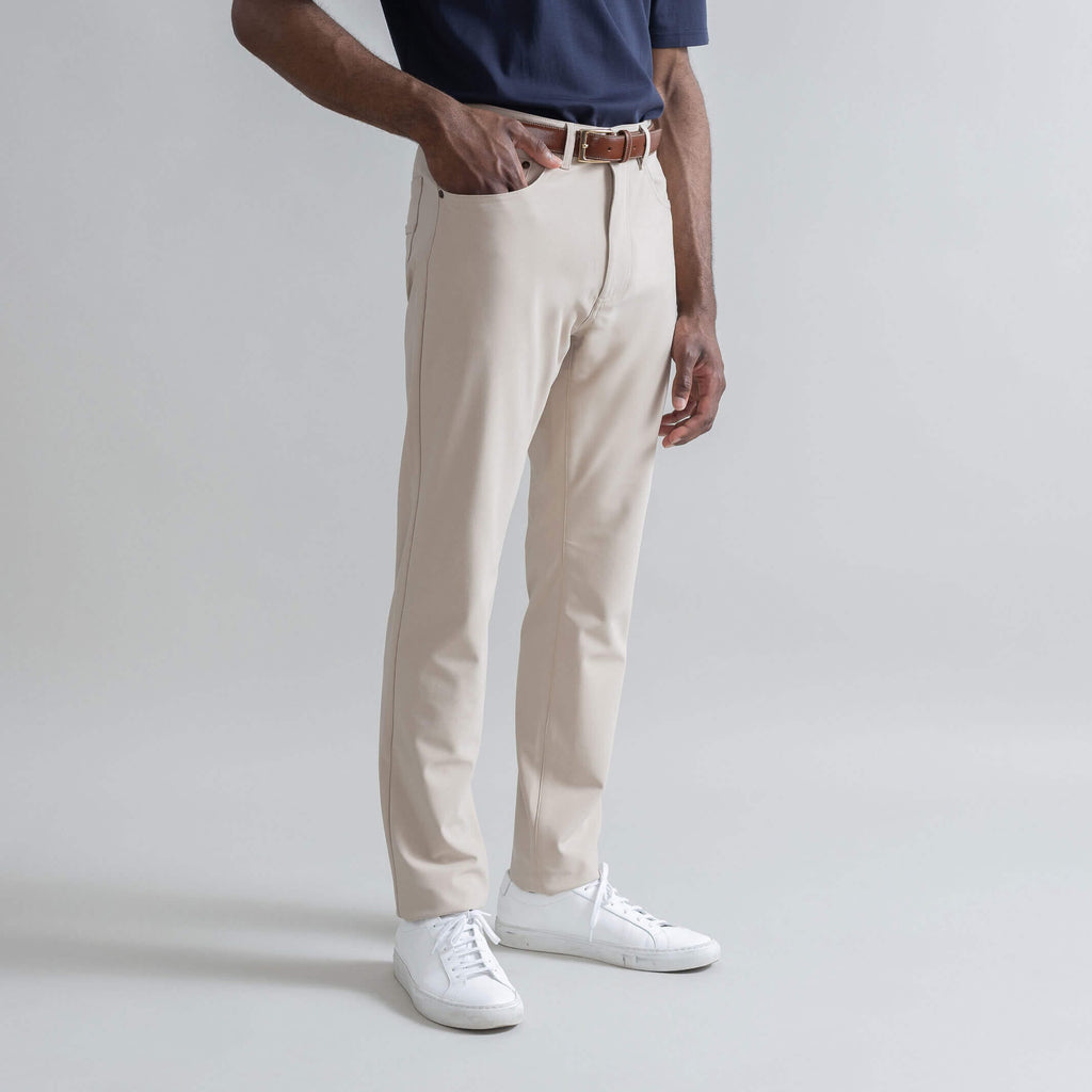 The Tan Performance Stretch Franklin 5 Pocket Custom Pant Custom Pant- Ledbury