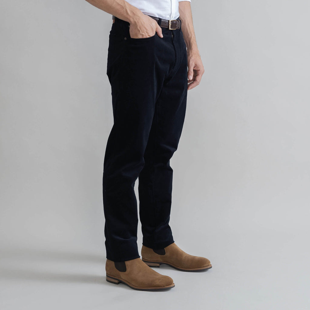 The Navy Corduroy Franklin 5 Pocket Custom Pant Custom Pant- Ledbury