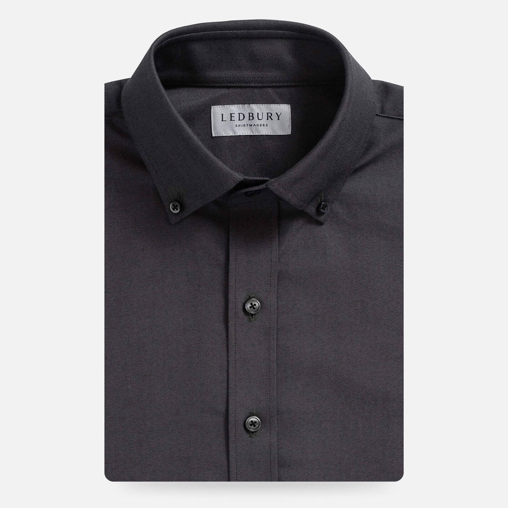 The Steel Grey Mayfield Oxford Custom Shirt Custom Dress Shirt- Ledbury