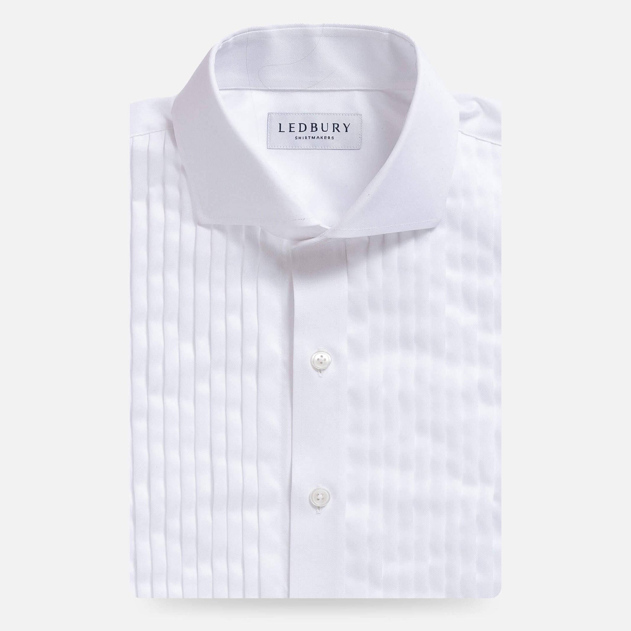 Tuxedo shirt pleated or flat front discount