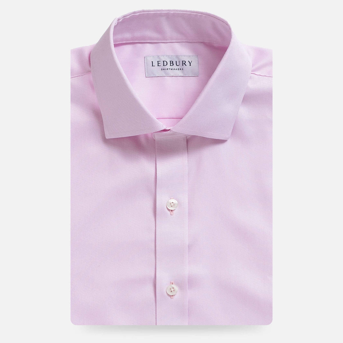 The Pink Sanders Non Iron Fine Twill Custom Shirt – Ledbury