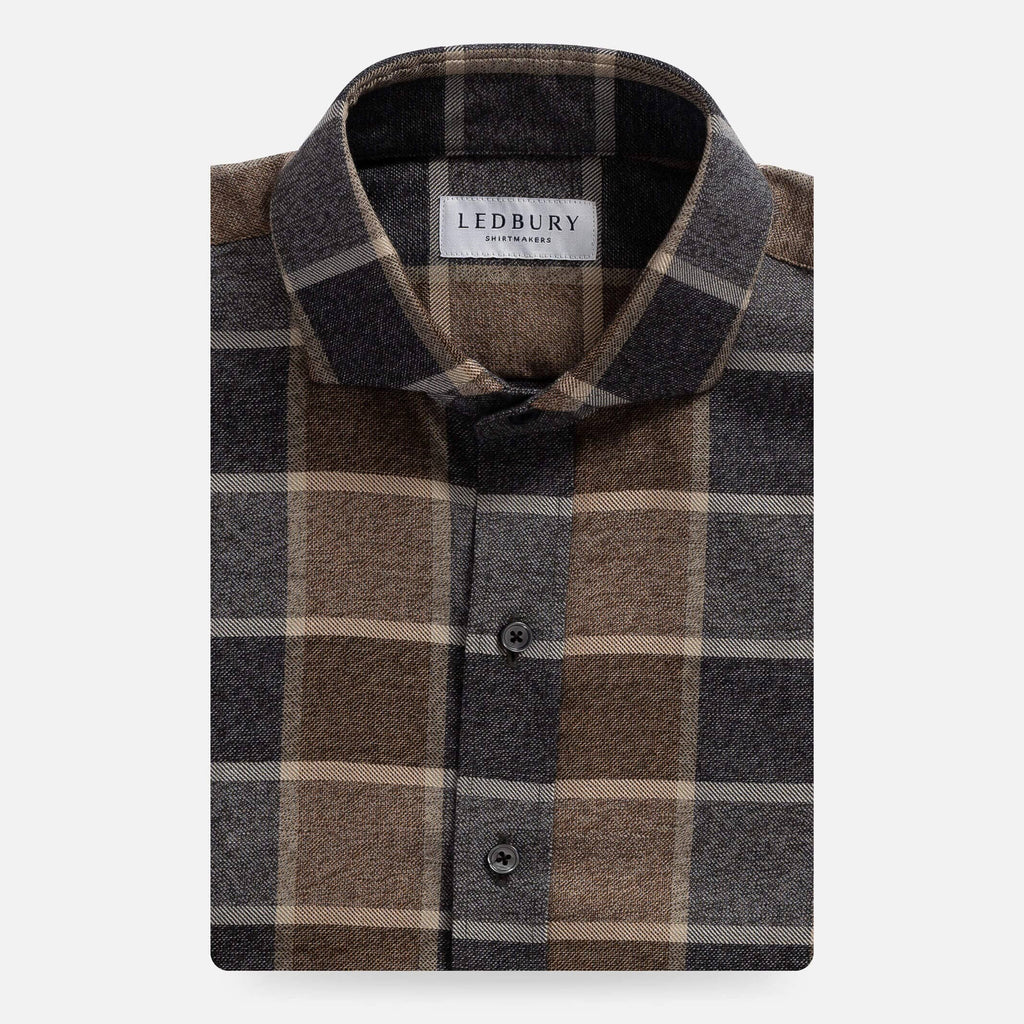 The Cedar Hartmann Flannel Custom Shirt Custom Casual Shirt- Ledbury