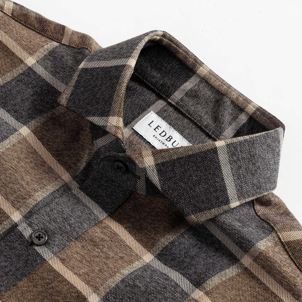 The Cedar Hartmann Flannel Custom Shirt Custom Casual Shirt- Ledbury