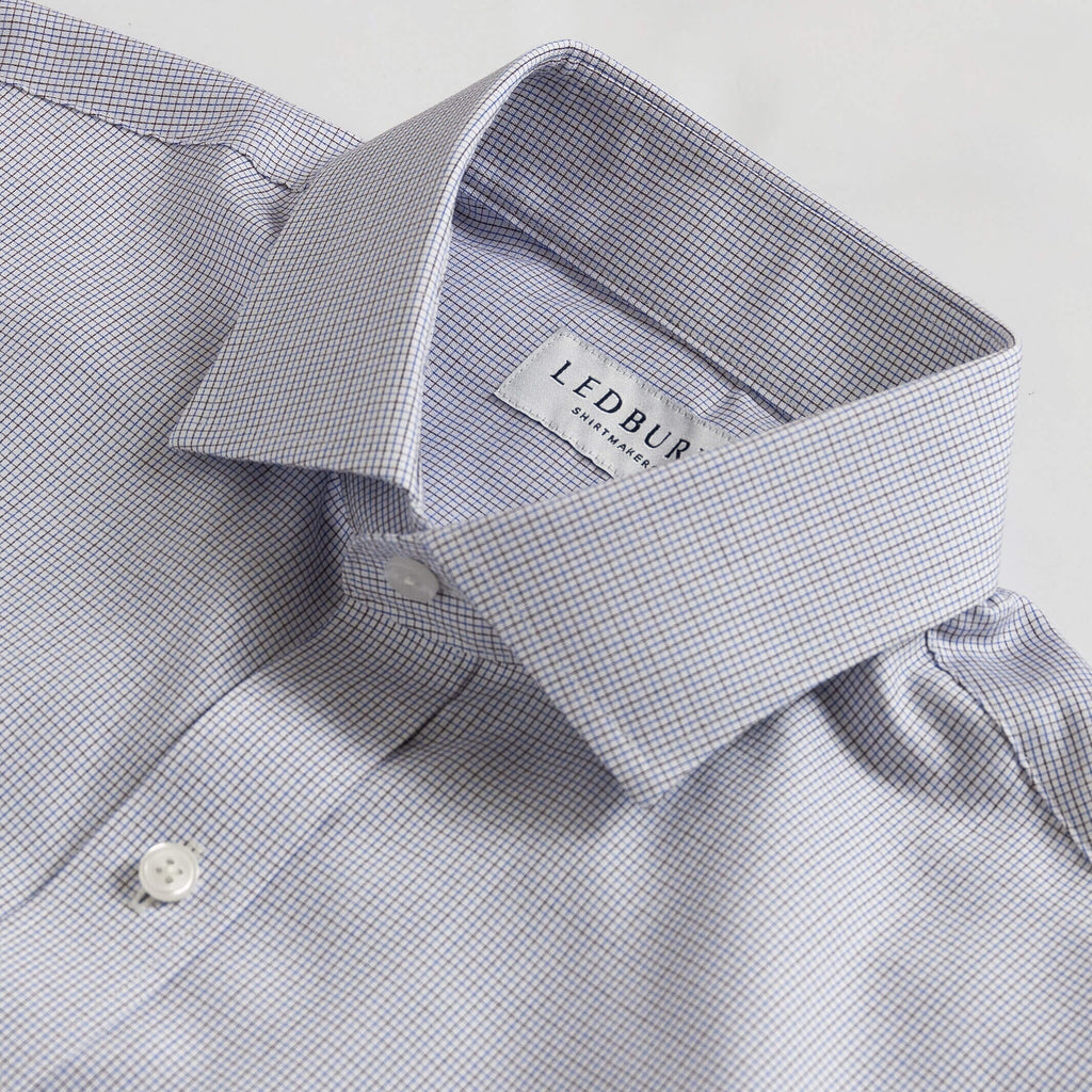 The Brown Boscher Check Custom Shirt Custom Dress Shirt- Ledbury