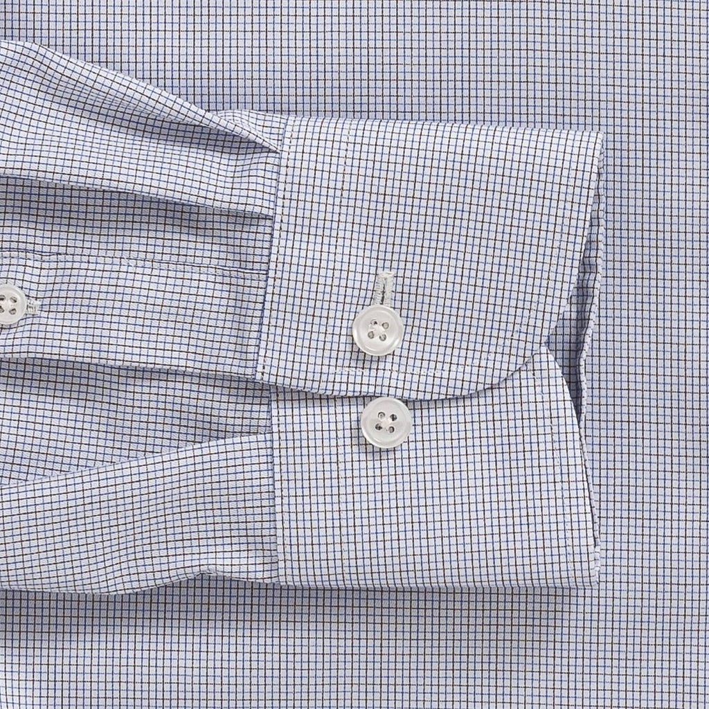 The Brown Boscher Check Custom Shirt Custom Dress Shirt- Ledbury