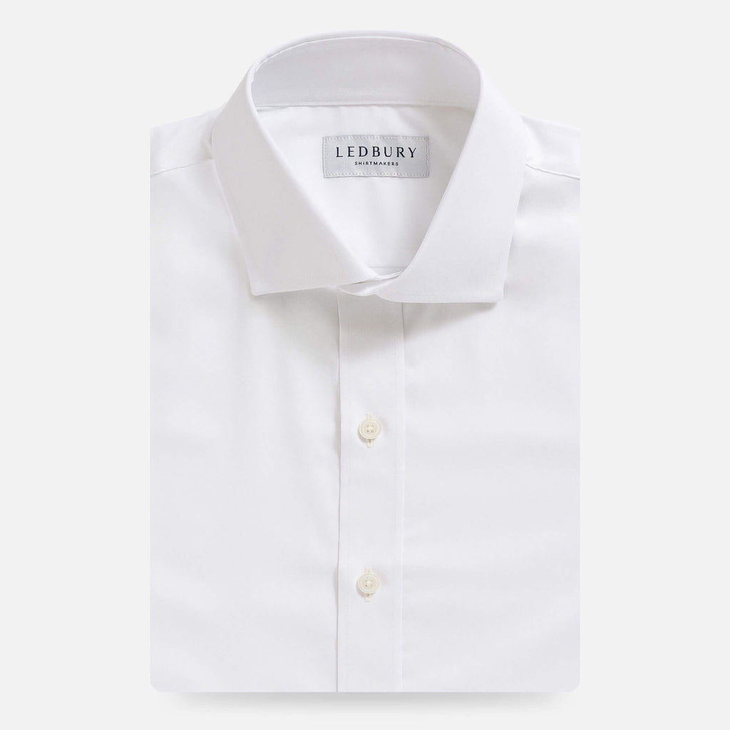 The White Journey Flex Performance Custom Shirt Custom Dress Shirt- Ledbury