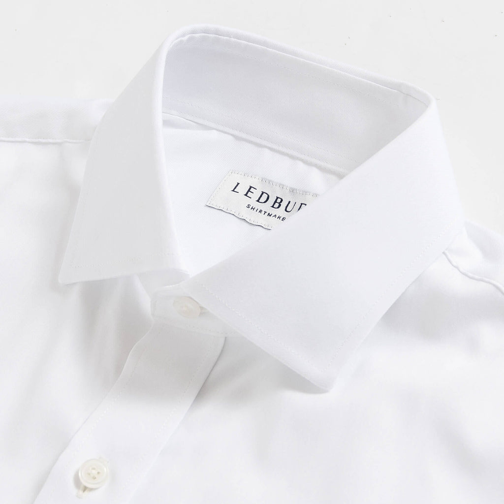 The White Journey Flex Performance Custom Shirt Custom Dress Shirt- Ledbury