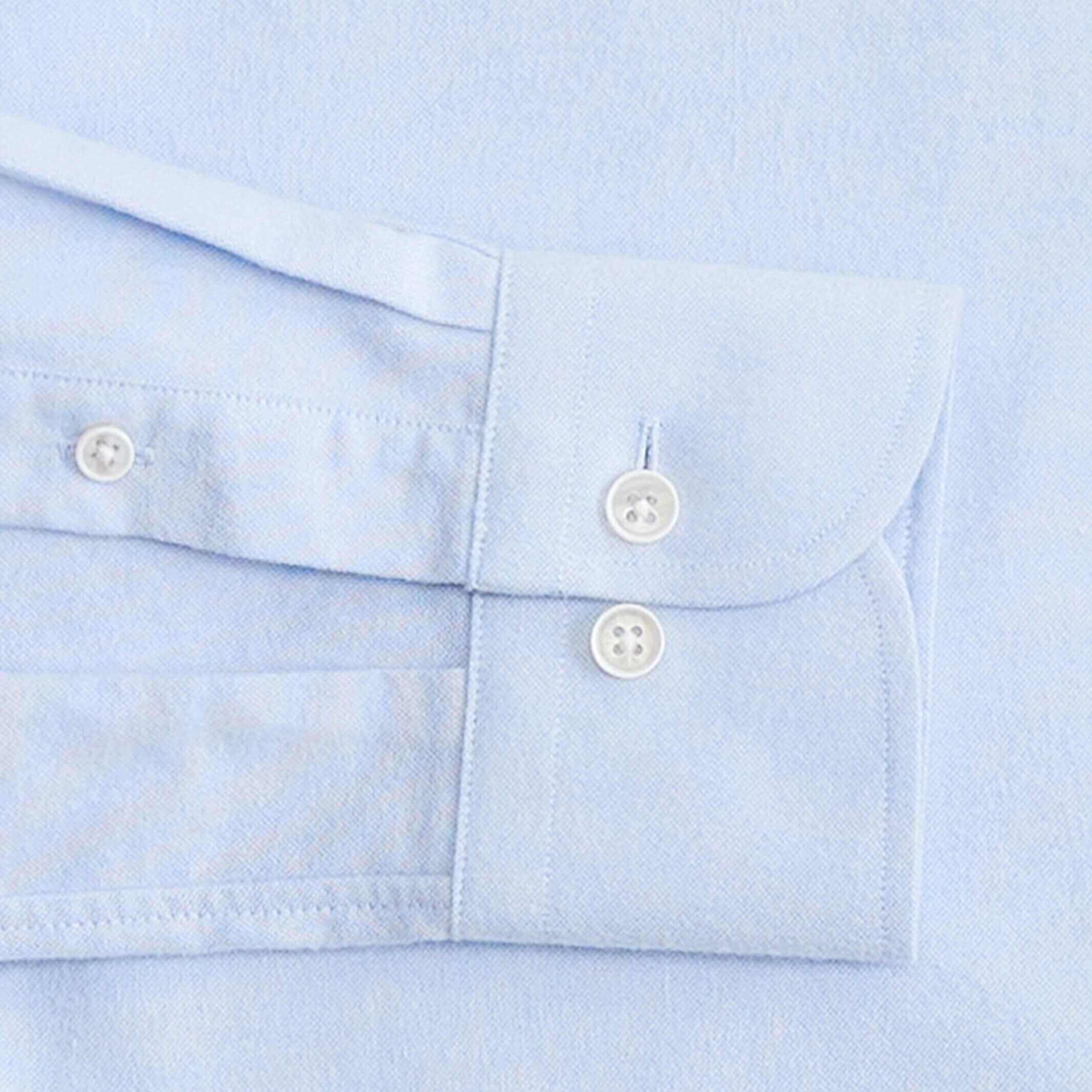 The Light Blue Besler Brushed Oxford Custom Shirt – Ledbury
