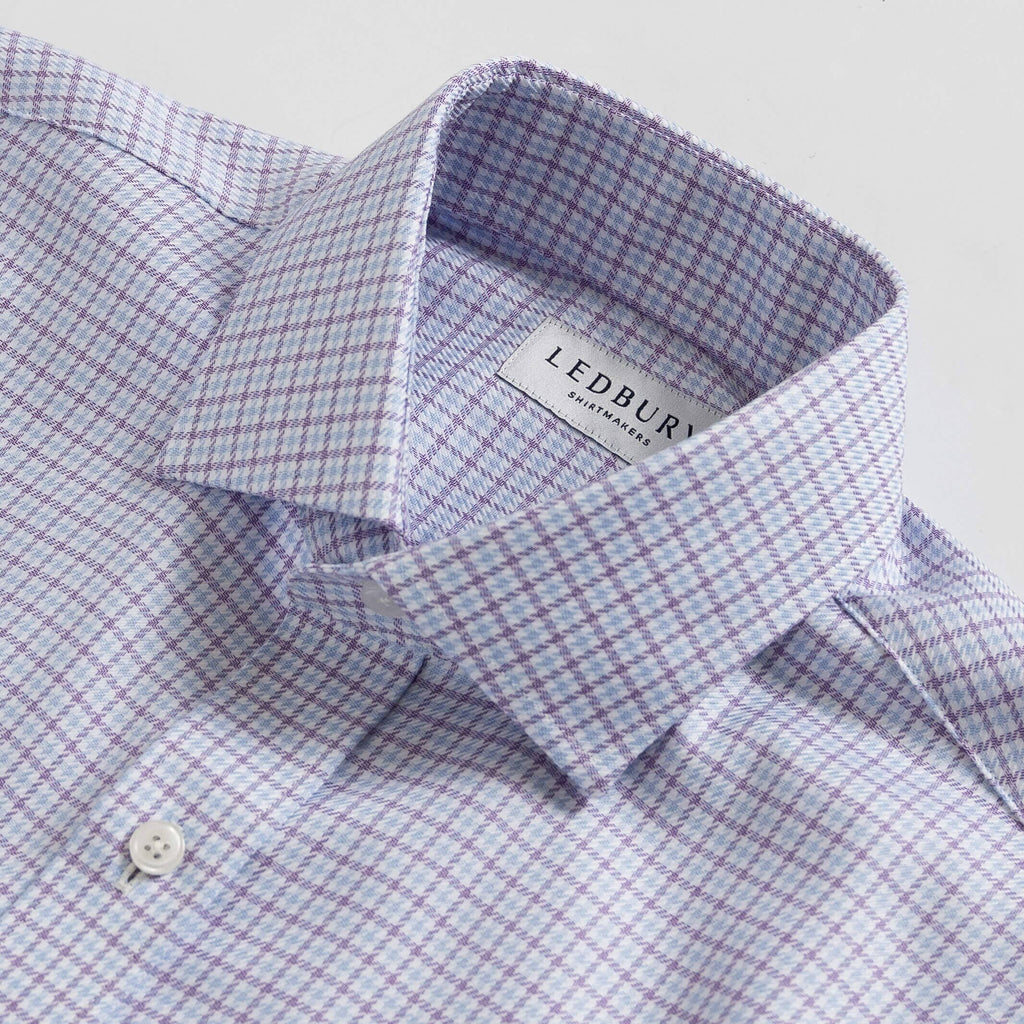 The Purple Carrington Non Iron Twill Custom Shirt Custom Dress Shirt- Ledbury