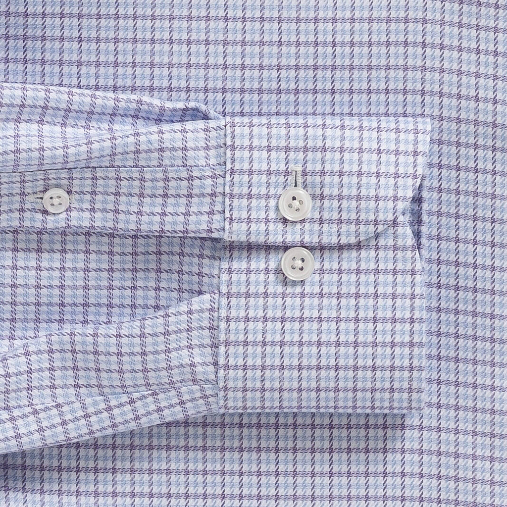 The Purple Carrington Non Iron Twill Custom Shirt Custom Dress Shirt- Ledbury