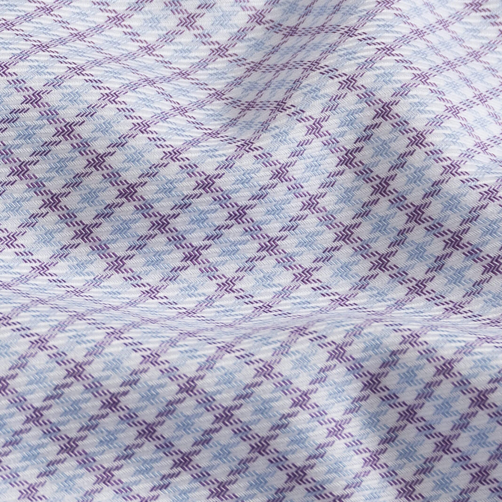 The Purple Carrington Non Iron Twill Custom Shirt Custom Dress Shirt- Ledbury