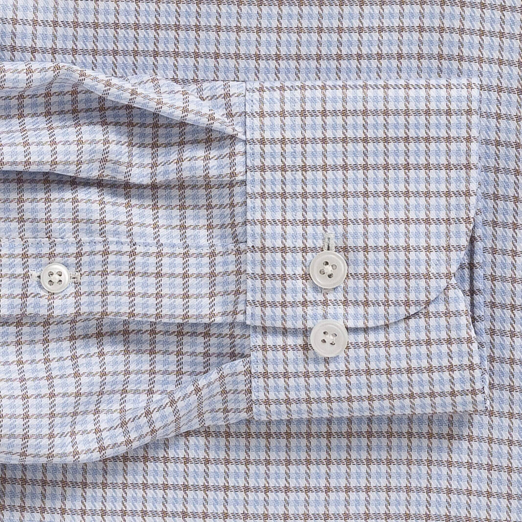 The Brown Carrington Non Iron Twill Custom Shirt Custom Dress Shirt- Ledbury