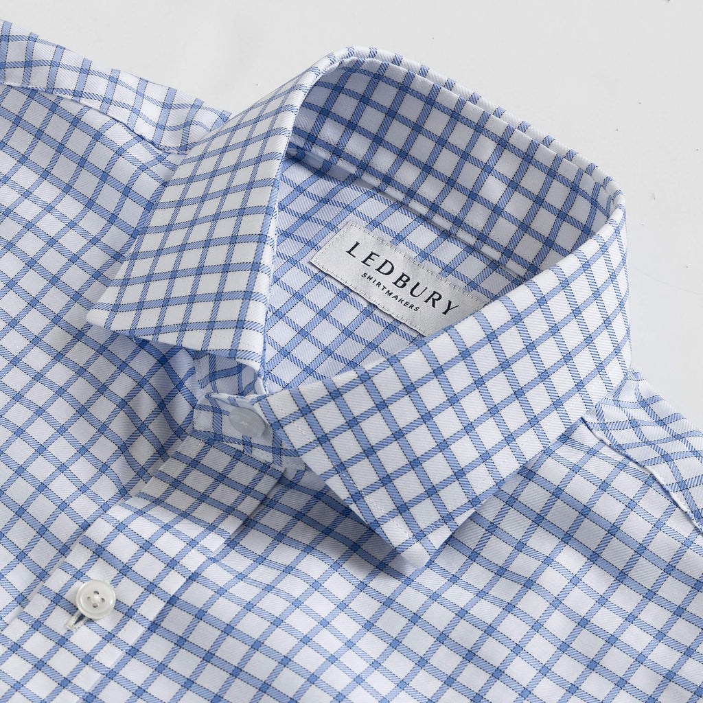 The Powder Blue Bateman Comfort Stretch Custom Shirt Custom Dress Shirt- Ledbury