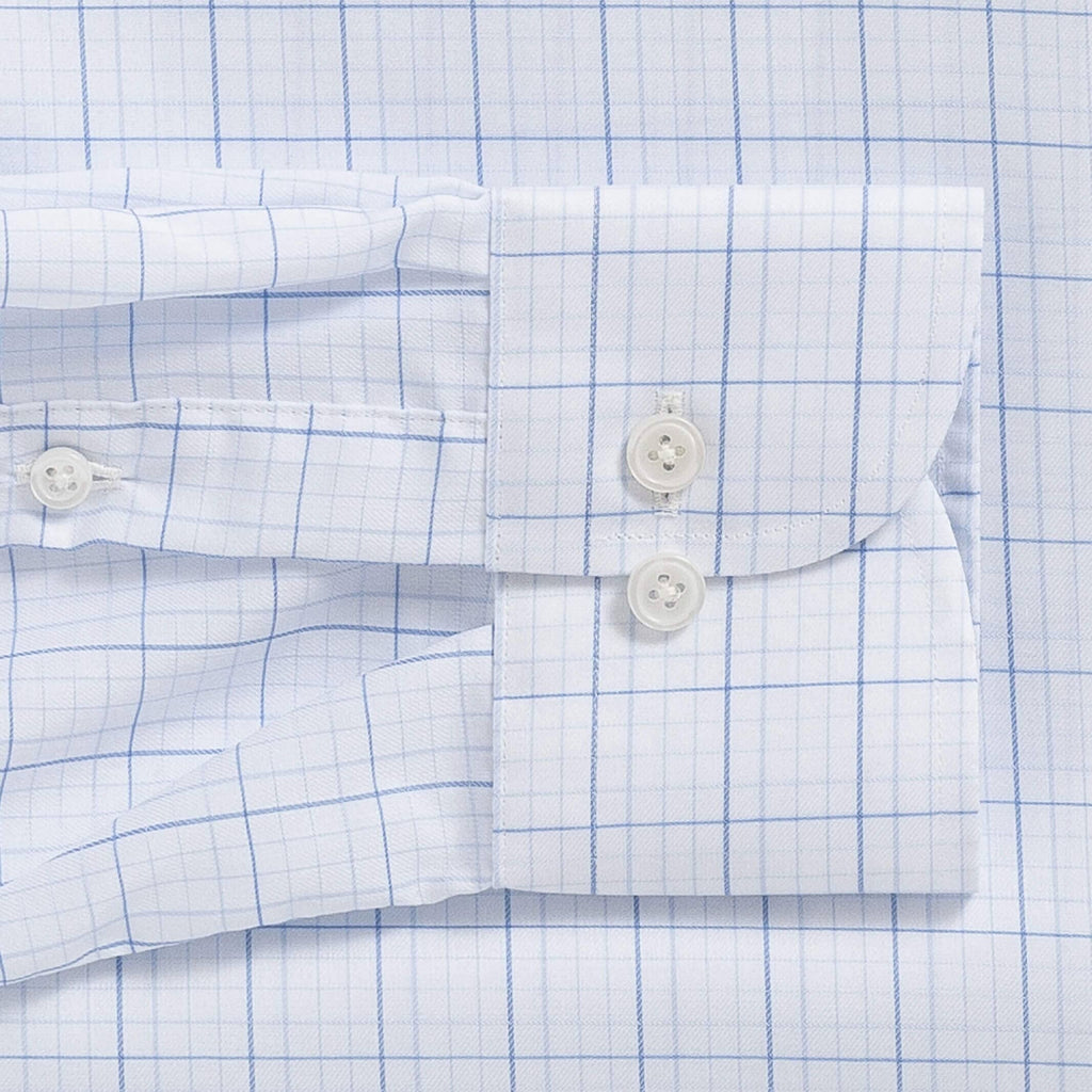 The Light Blue Corbly Comfort Stretch Custom Shirt Custom Dress Shirt- Ledbury