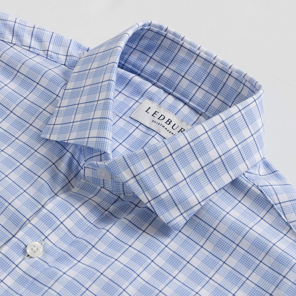 The Blue Bolton Performance Custom Shirt Custom Dress Shirt- Ledbury