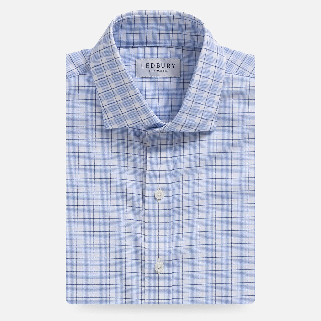 The Blue Bolton Performance Custom Shirt Custom Dress Shirt- Ledbury