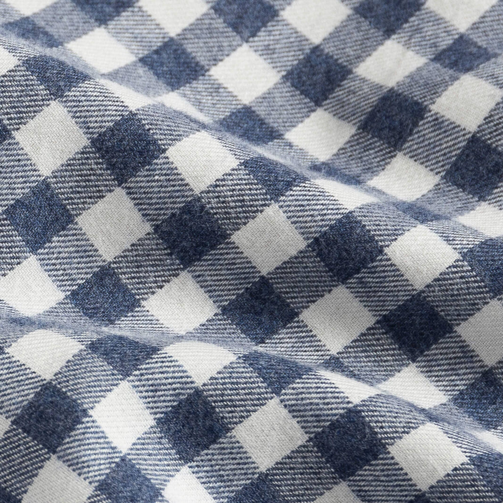 The Smoky Blue Rogers Gingham Custom Shirt Custom Casual Shirt- Ledbury