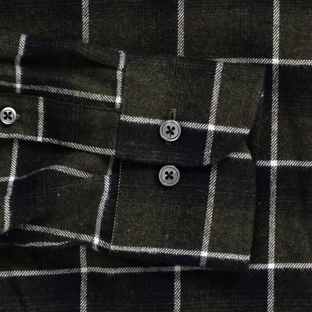 The Evergreen Arnold Flannel Custom Shirt Custom Casual Shirt- Ledbury