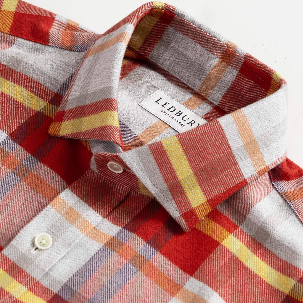 The Red Jackman Flannel Custom Shirt Custom Casual Shirt- Ledbury