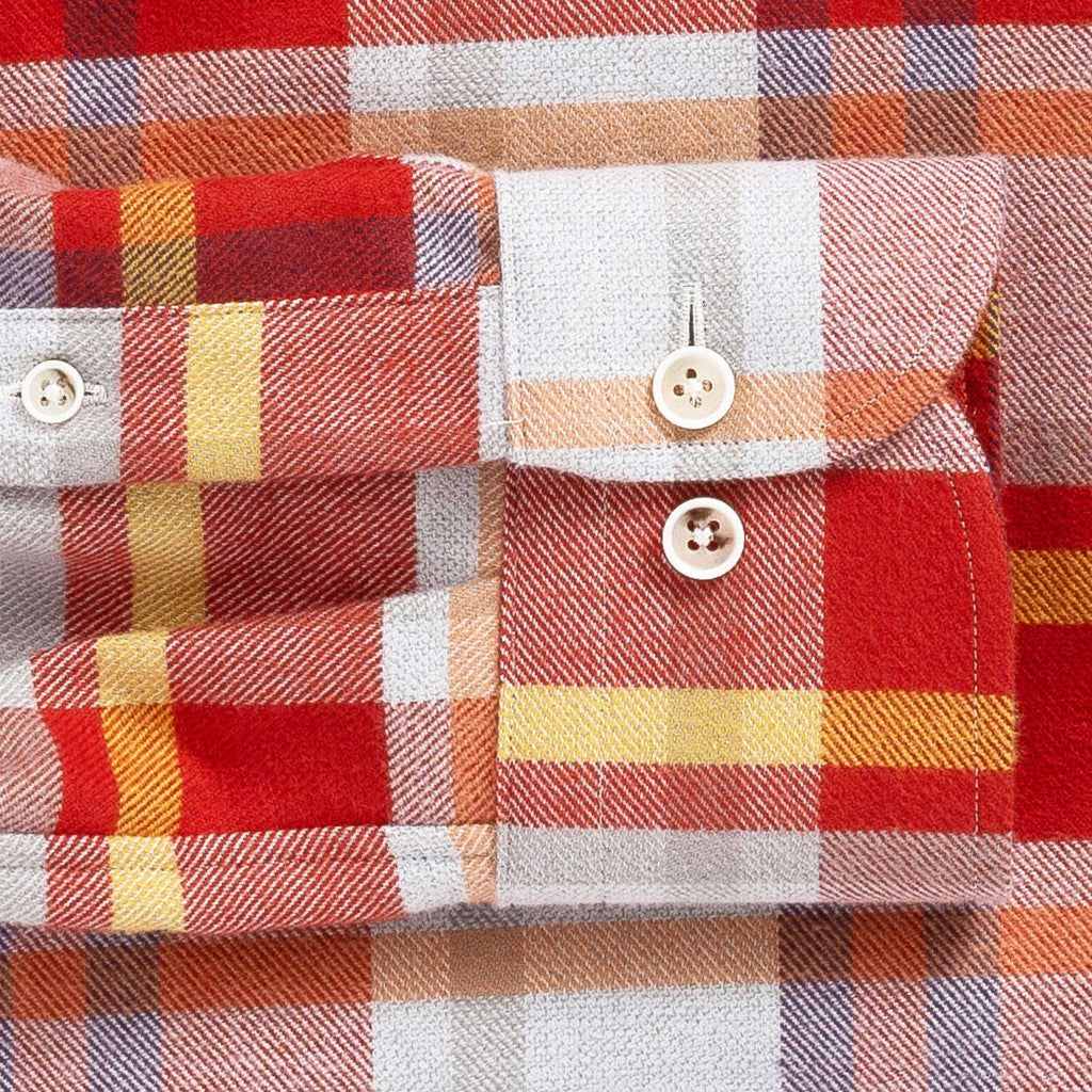 The Red Jackman Flannel Custom Shirt Custom Casual Shirt- Ledbury