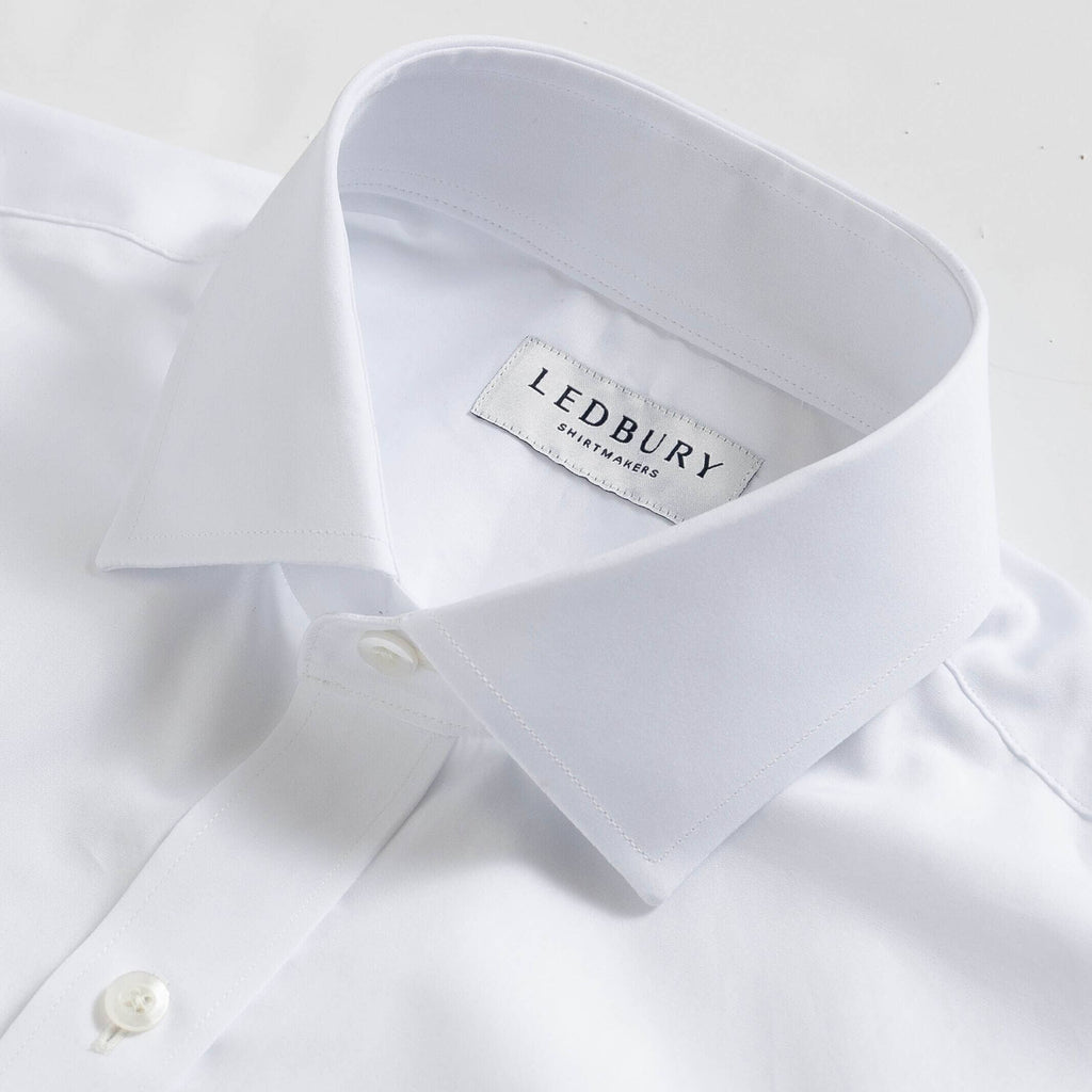 The White Regent 120s Poplin Custom Shirt Custom Dress Shirt- Ledbury