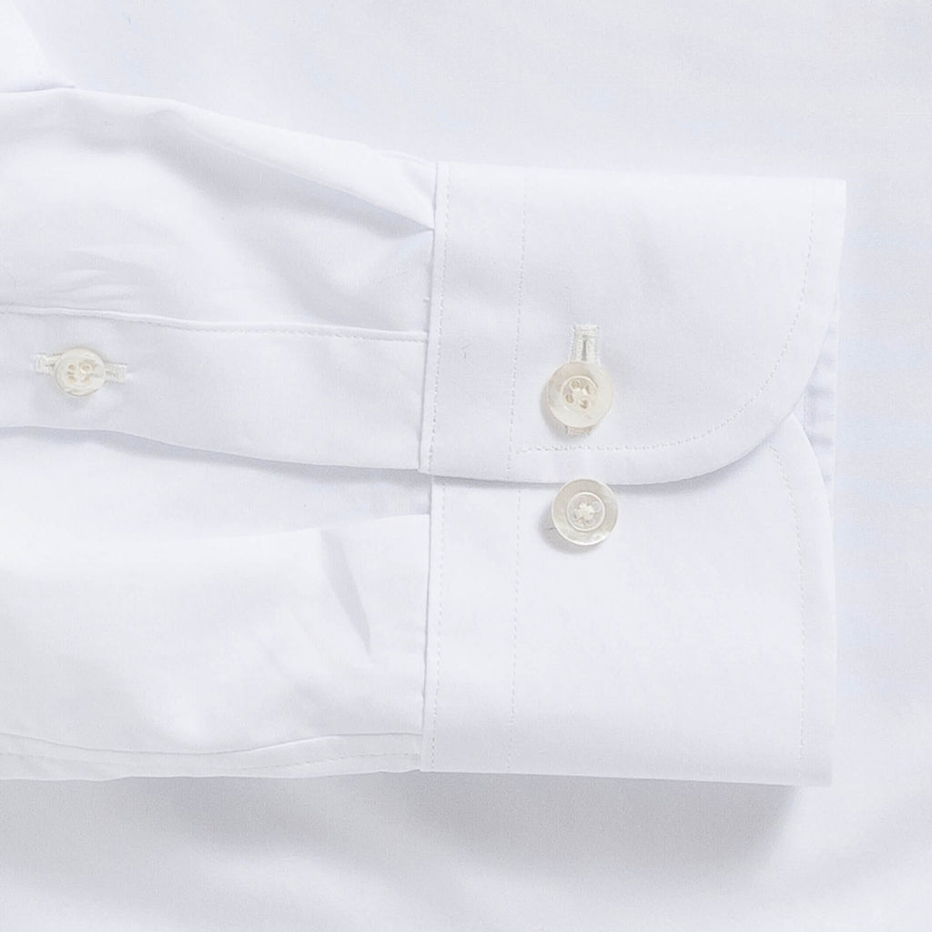 The White Regent 120s Poplin Custom Shirt Custom Dress Shirt- Ledbury